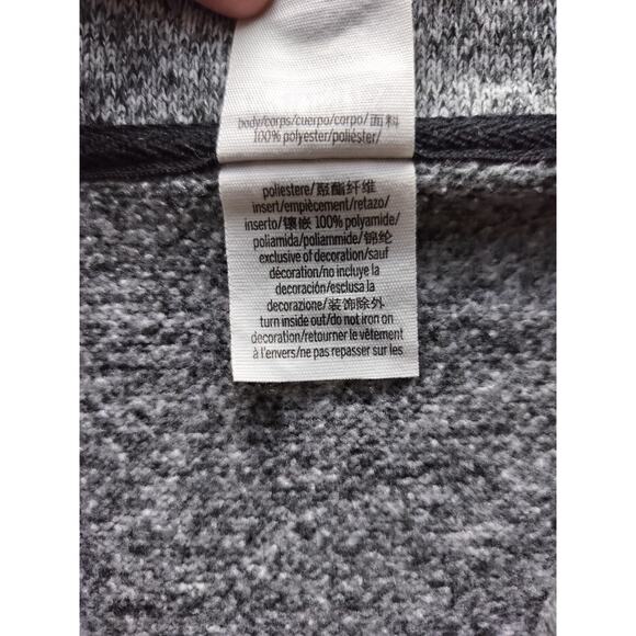 Pink Victoria´s Secret Women's Gray Black Knit Half Zip Cropped Sweater Size S - Picture 12 of 12